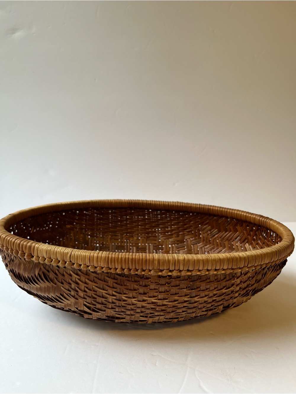 Vintage Woven Rattan Oval Fruit & Bread Basket – Boho Home Decor